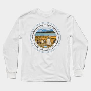 Ushuaia Tierra del Fuego Circle Design Long Sleeve T-Shirt